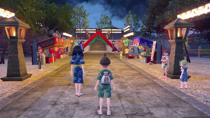 The Kitakami Mask festival in The Teal Mask DLC for Pokemon Scarlet & Violet