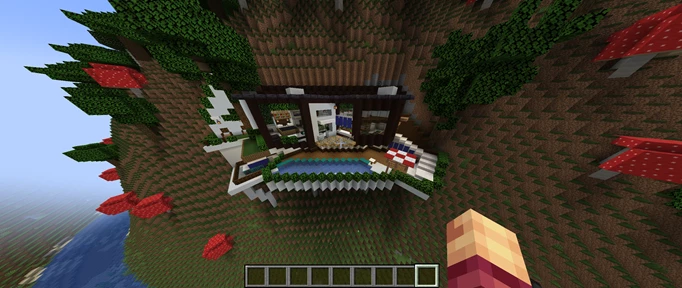 Minecraft mountain house