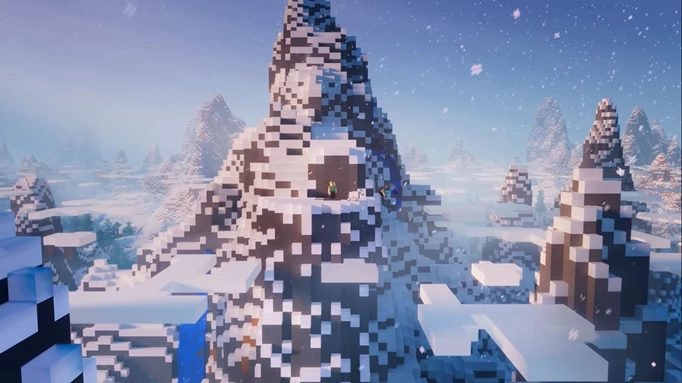 The Minecraft 1.18 Optifine mod can make the new mountains looks even better.
