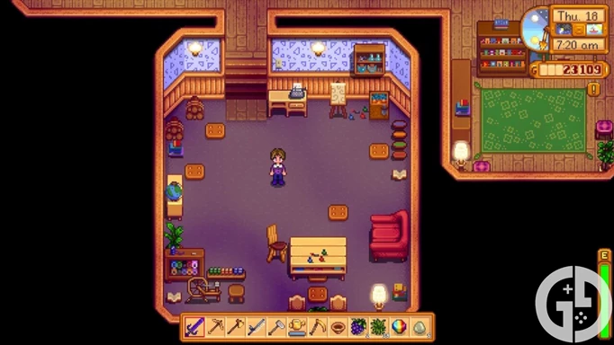 Image of the Community Center Crafts Room in Stardew Valley