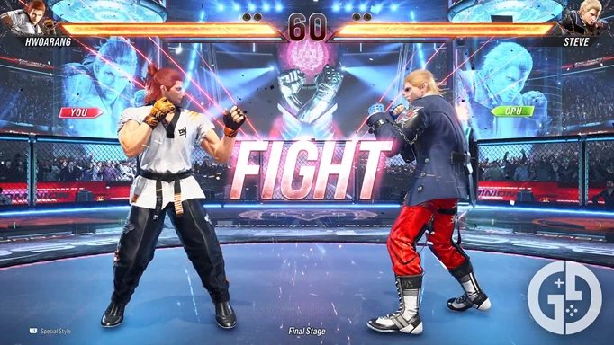Hwoarang and Steve about to fight in Tekken 8