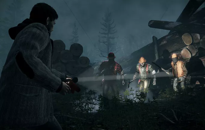 Screenshot of characters from Alan Wake, a video game that needs a TV show adaptation