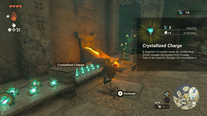 Screenshot of a Construct Force in Zelda: Tears of the Kingdom