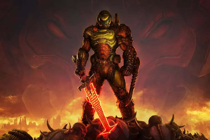 Doom Guy reboot artwork