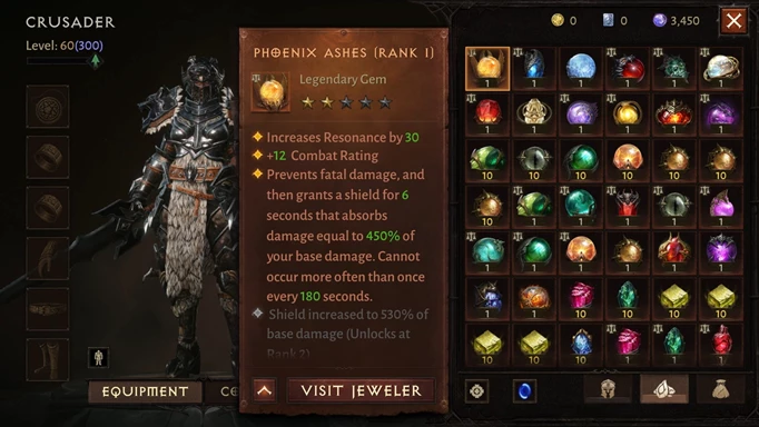 Diablo Immortal Crusader Build Gems