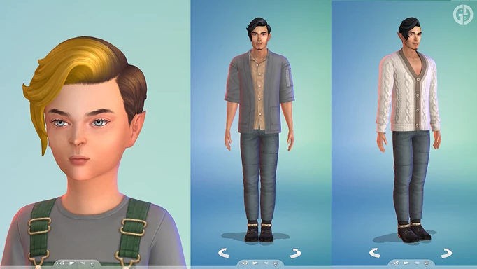 Sims 4 Crystal Creations Masculine Cas