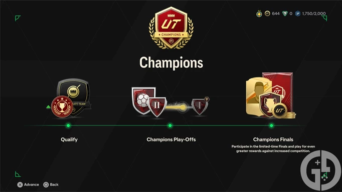 Image of the EA FC 24 UT Champions info screen