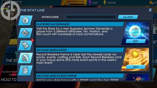 Image showing you how to redeem NBA 2K Mobile codes