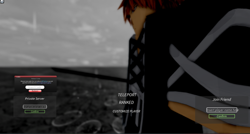 Screenshot of a character close up in Project Mugetsu