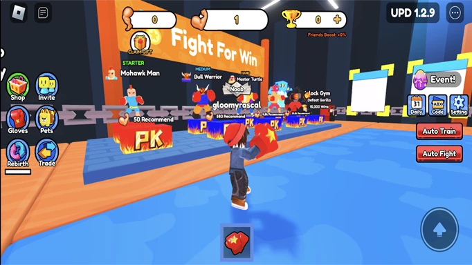 Boxing click fight gameplay