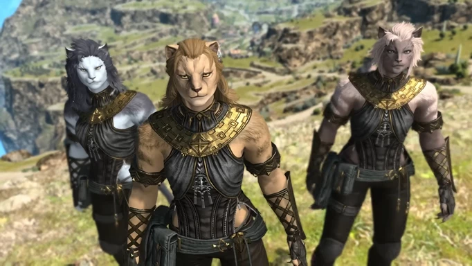 Image of the new Female Hrothgar race in Final Fantasy 14