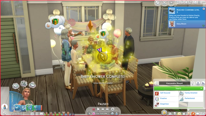 Как выиграть золото на вечеринке в честь рождения ребенка в The Sims 4 Растем вместе