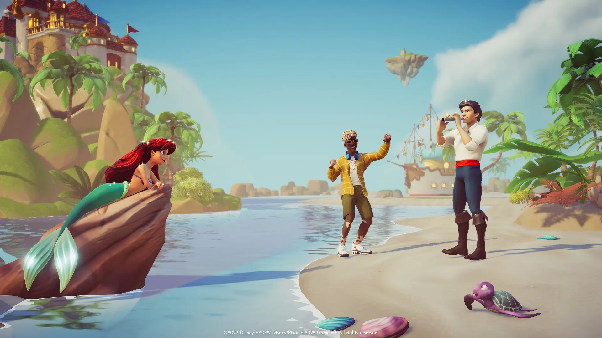 characters like ariel and price eric in disney dreamlight valley