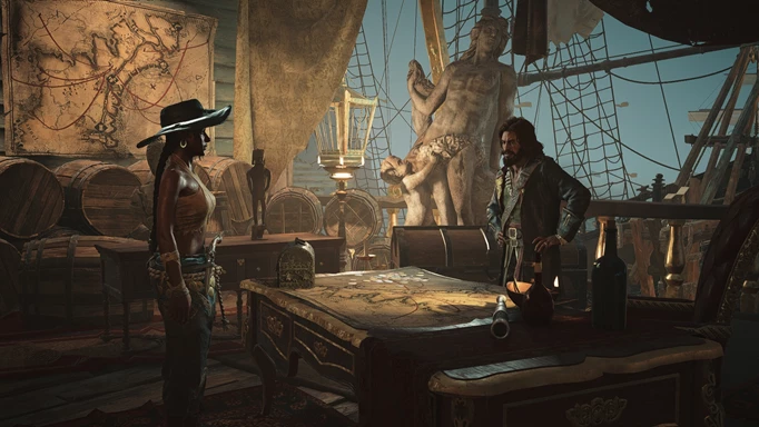 A meeting between two pirates in Skull and Bones