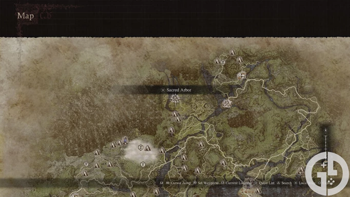 Image showing you where to find the Archer Maister in Dragon's Dogma 2