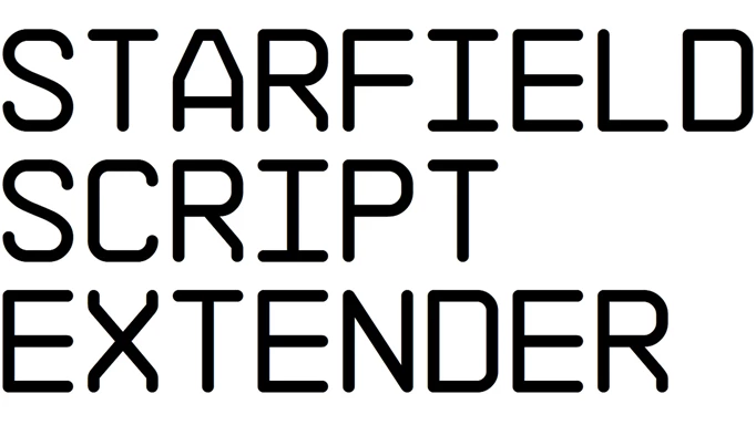 an image of the Starfield Script Extender key art