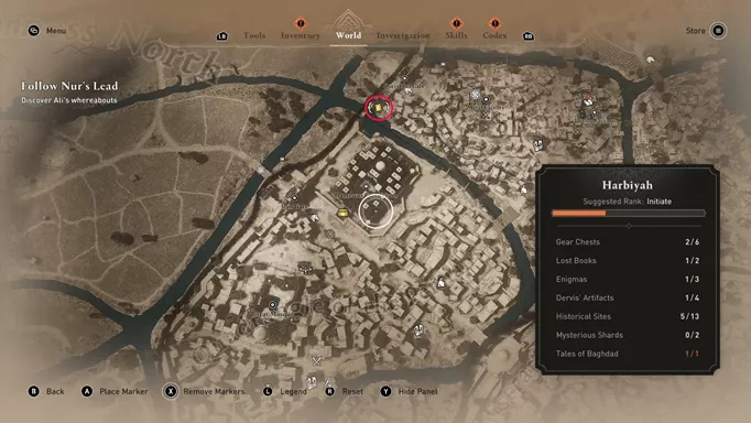 image of the 'Find What I Stole Enigma' location in Assassin's Creed: Mirage