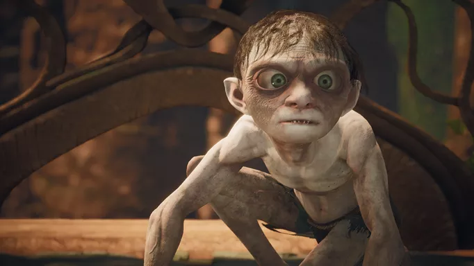 Gollum as he appears in The Lord of the Rings: Gollum