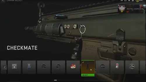 The Checkmate Weapon Charm in Warzone