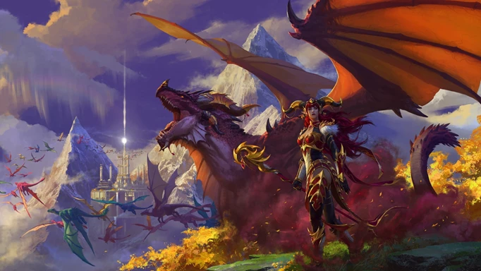 World of Warcraft Dragonflight key art