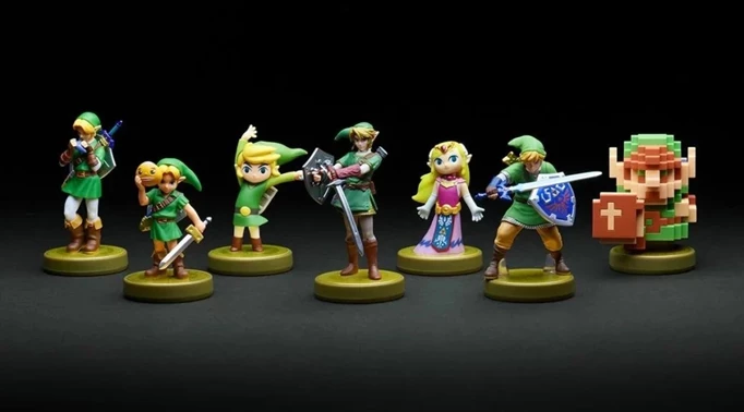 a picture of different Tears of the Kingdom Amiibos