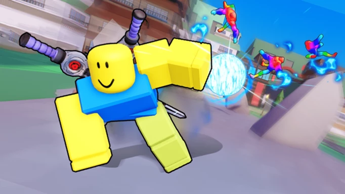 Anime Training Master Roblox character sprinting away from danger