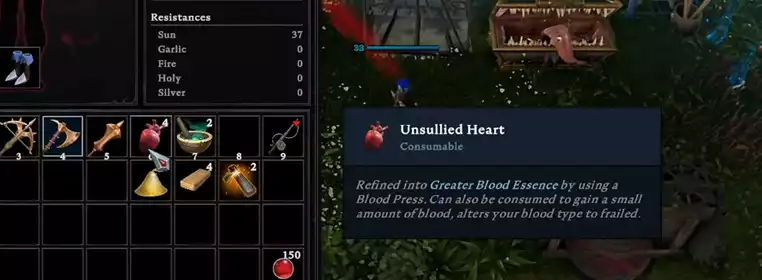How To Get V Rising Unsullied Hearts And How To Use Them