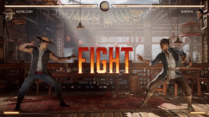 Kung Lao and Raiden face off in Mortal Kombat 1