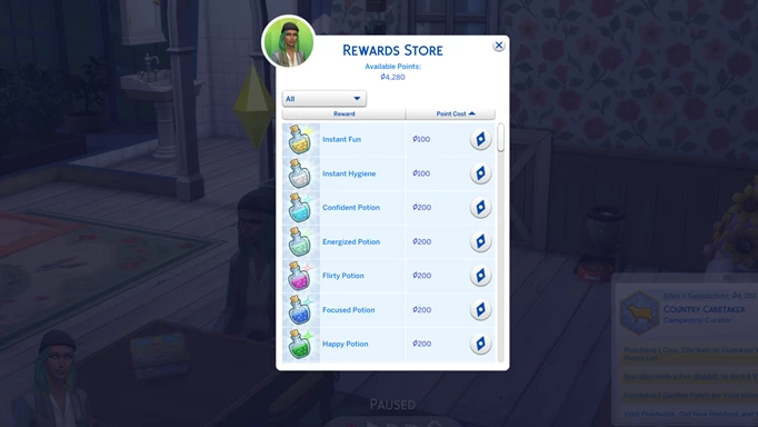 Satisfaction points in The Sims 4