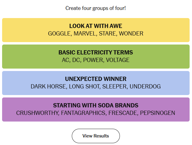 Connections Answers 18th April 2026