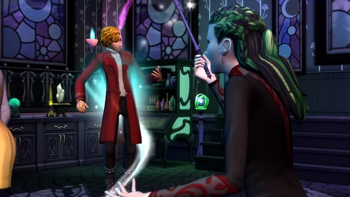 The Sims 4 Realm of Magic, spellcaster transformation