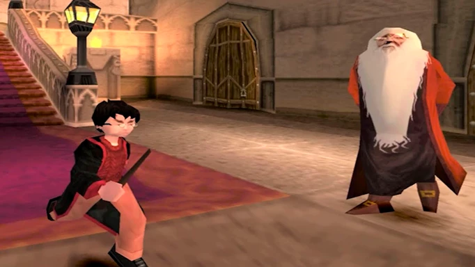 Harry Potter and the Philosopher's Stone PS1 Dumbledore