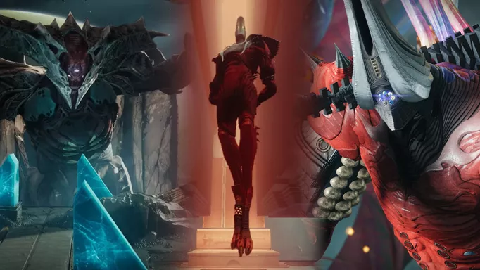 Oryx, Rhulk, and Nezarec raid bosses in Destiny 2