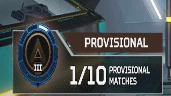 You must complete Provisional Matches to get Ranked in Apex Legends.