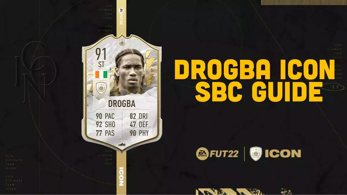 FIFA 22 Drogba Icon SBC: Cheapest Solutions, Rewards, Stats