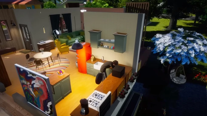 Screenshot for Life By You showing a house build and gameplay