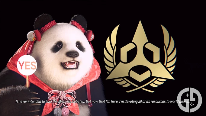 Panda being interviewed after winning the Tournament in Tekken 8