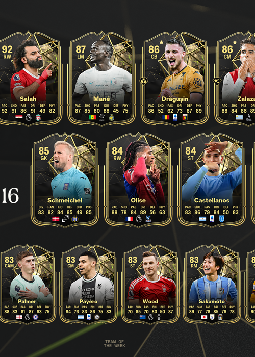 All EA FC 24 TOTW 16 players including Salah, Foden & more