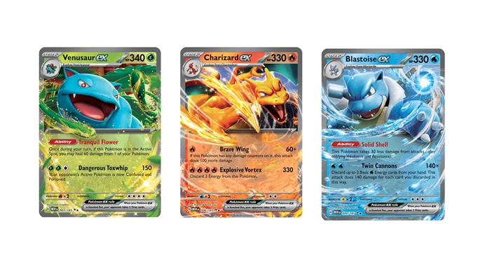 ex cards from Pokemon 151.