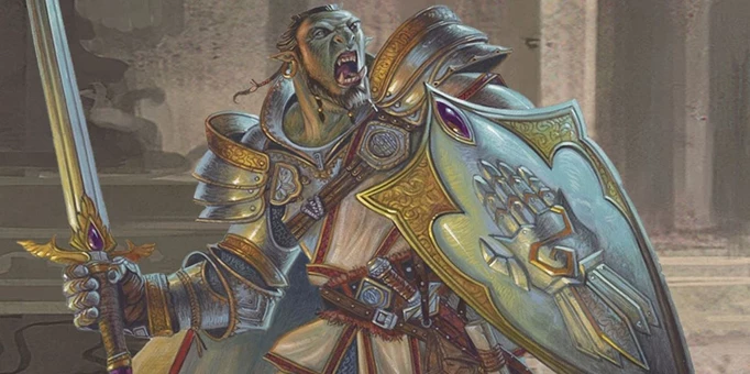 Screenshot of a Paladin from the Dungeons and Dragons Player's Handbook