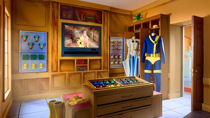 Airbnb X-Men Mansion with Cyclops suit