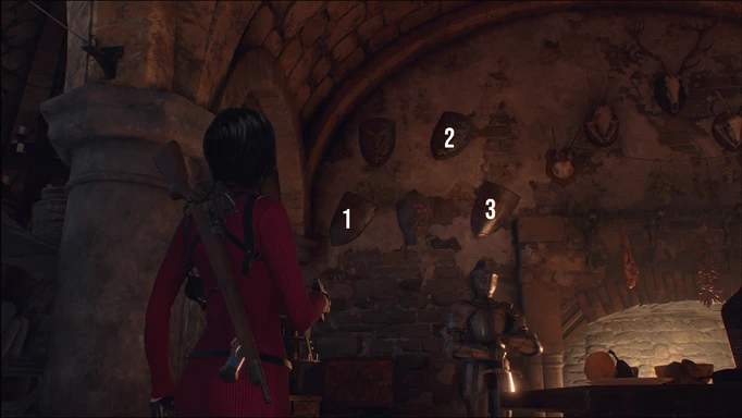 The Resident Evil 4 Separate Ways Shield puzzle solution