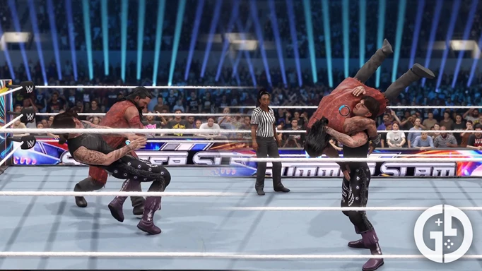 Wrestling against Dominik Mysterio in My Rise in 2K24