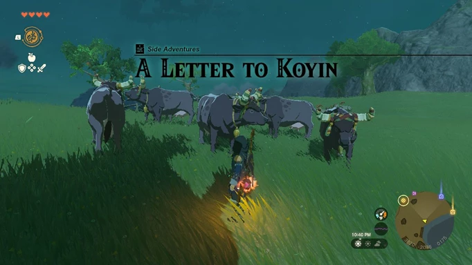 A letter to Koyin quest in Tears of the Kingdom