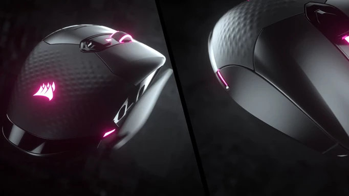 Screenshot from the Corsair Ironclaw advert, one of the best gaming mouse Prime Day deals