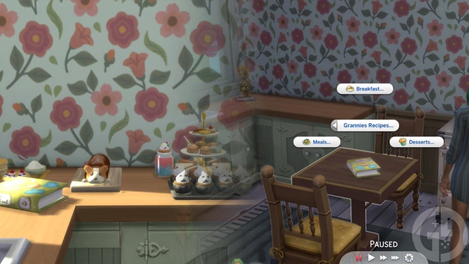 Screenshot of recipes from The Grannies Cookbook Mod in The Sims 4, one of the best Sims 4 mods