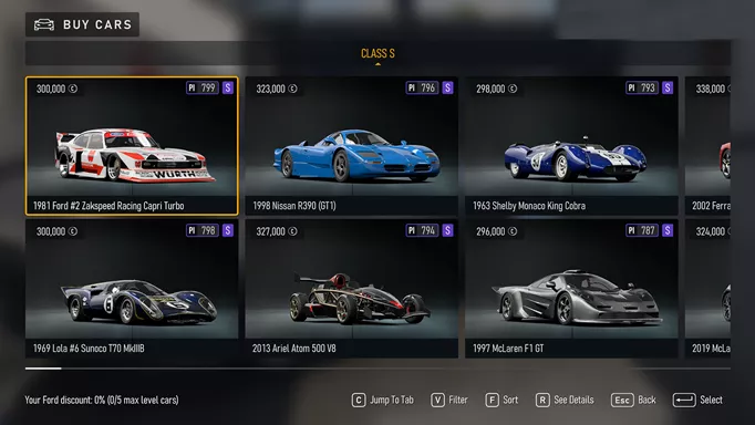 The fastest s-class cars in Forza Motorsport