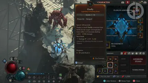 Diablo 4 Seneschal Construct best governing stone for Necromancer