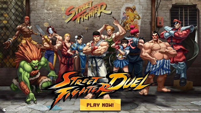 A series of characters from Street Fighter Duel.