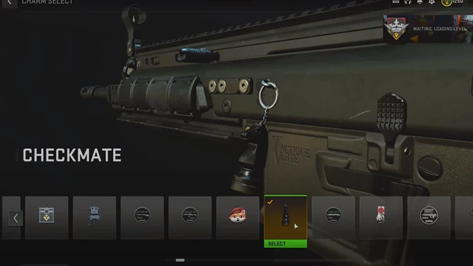 The Checkmate Weapon Charm in Warzone